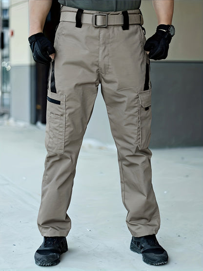 Trendy Solid Men's Cargo Pants - Lars-Grey-S-State of Style