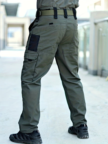 Trendy Solid Men's Cargo Pants - Lars-Grey-S-State of Style