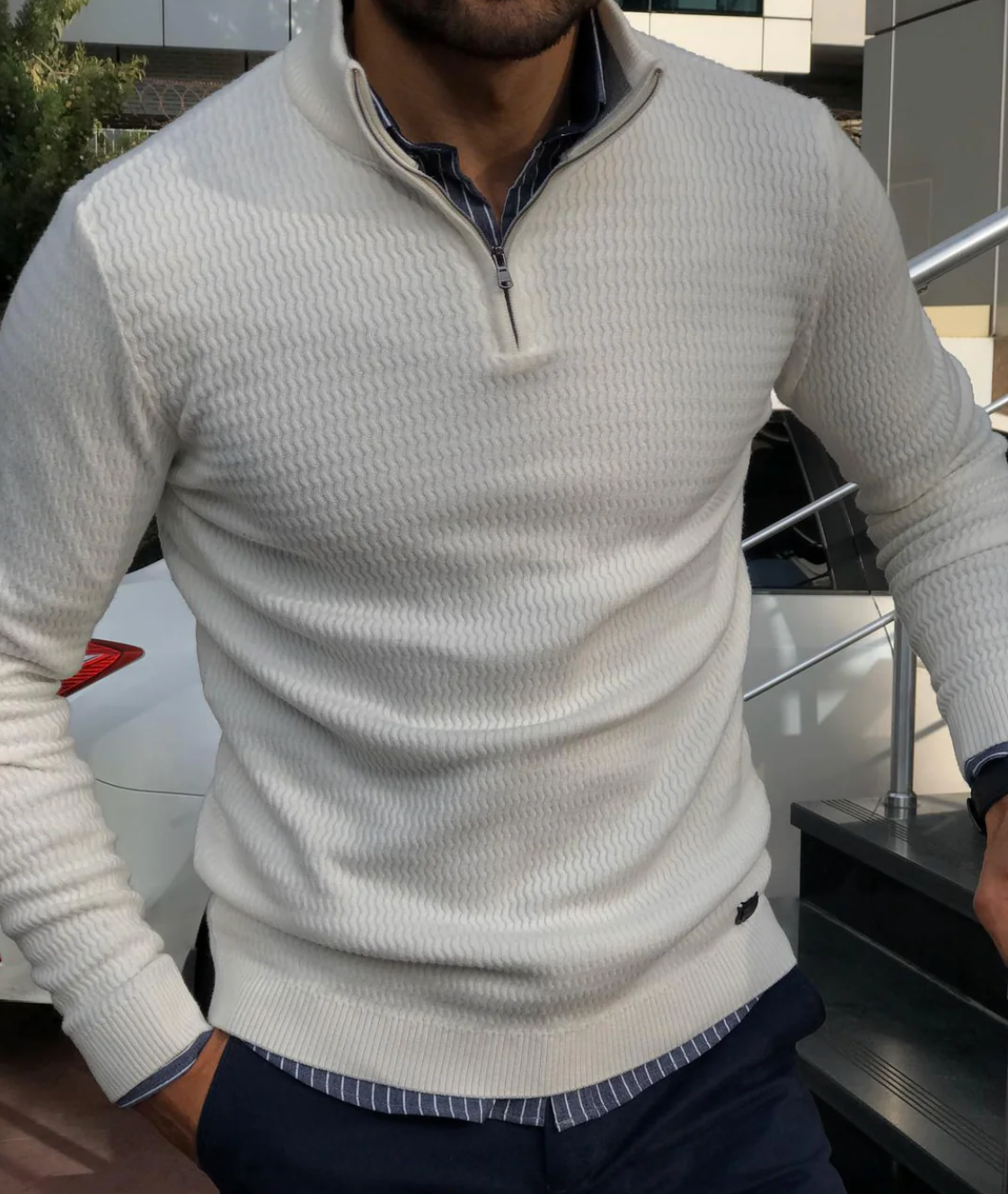 Trendy Zip Pullover - GentZip-S-State of Style