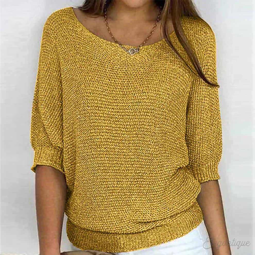 Ava - Elegant Knit Sweater TARHUS  Women Clothing