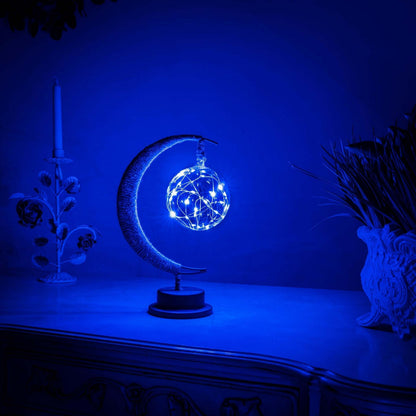 Vnitřní dekorativní stolní lampa | LED Měsíční koule