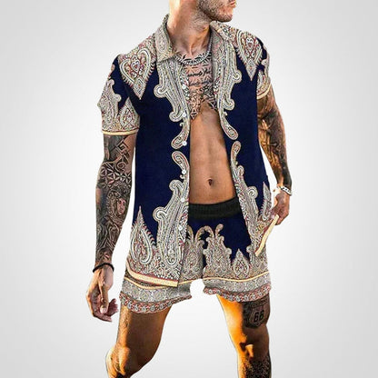 Two-piece men's set with print – Ruben-I-S-The Livary