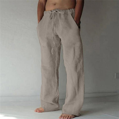 Lässige Herren Leinenhose mit weitem Schnitt für den Sommer – Elias
