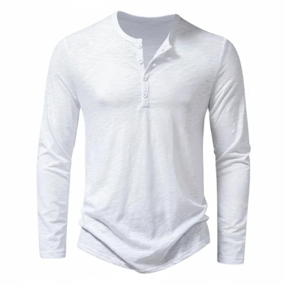 Udo | Herren Henley Shirt Mit Kragen Elegant
