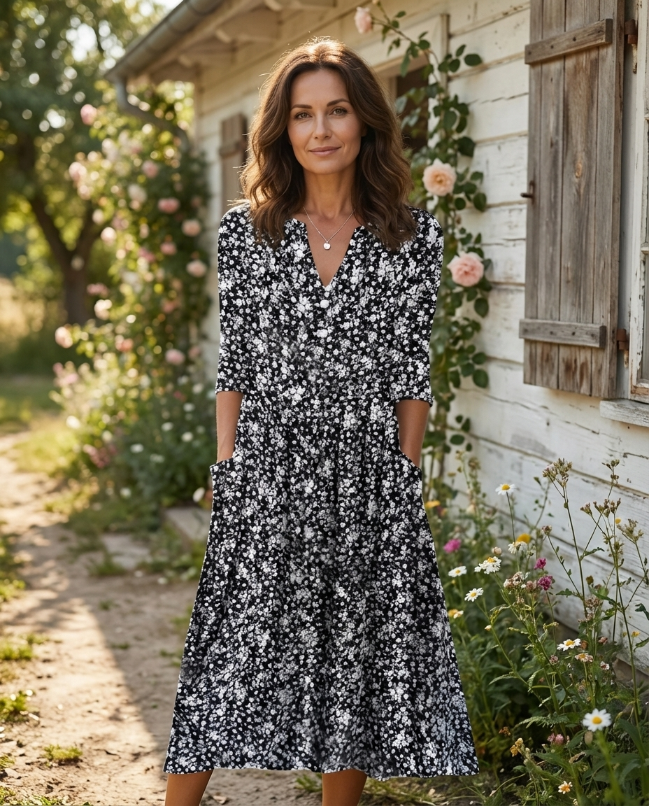 Eliza – Boho letnia sukienka z dekoltem V