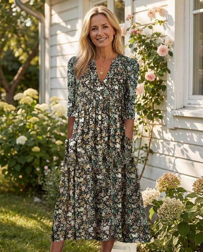 Eliza – Boho letnia sukienka z dekoltem V