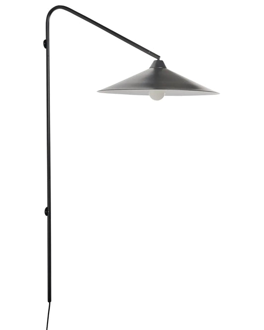OCS - Wandlamp Metaal Zwart grote kap