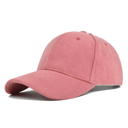 Caelis - Faux Suede Adjustable Baseball Cap