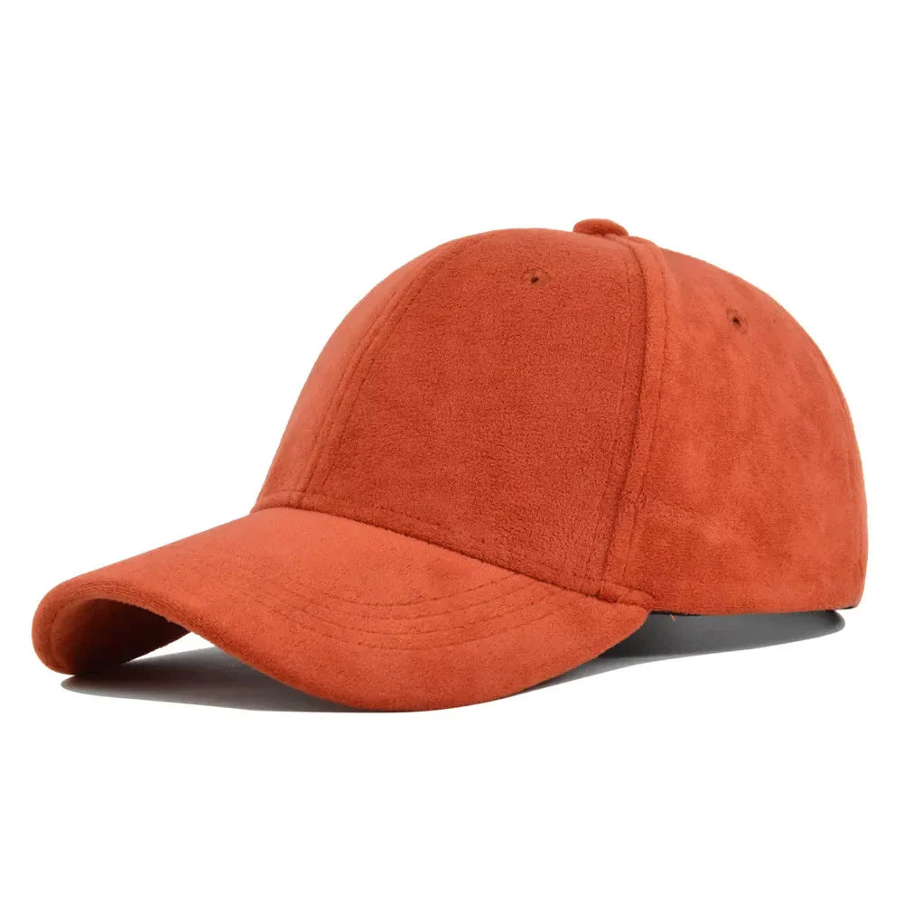 Caelis - Faux Suede Adjustable Baseball Cap