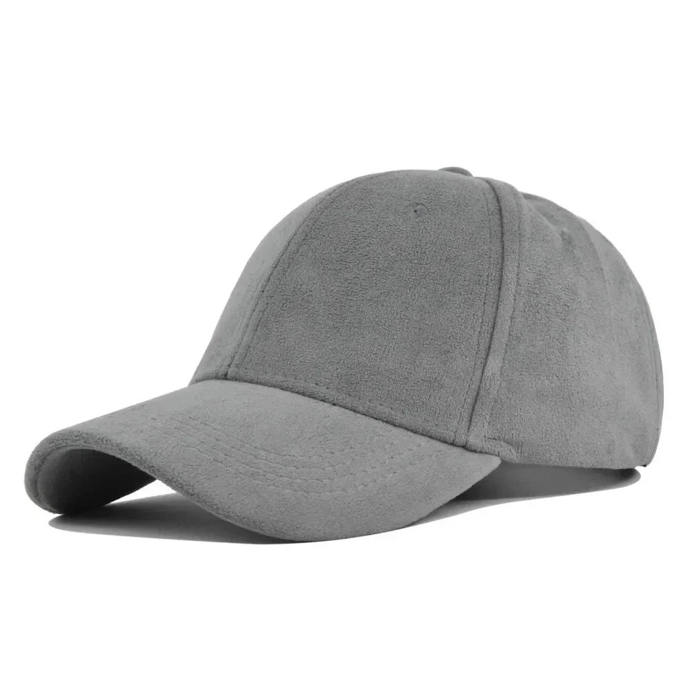 Caelis - Faux Suede Adjustable Baseball Cap
