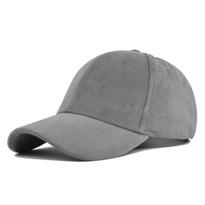 Caelis - Faux Suede Adjustable Baseball Cap