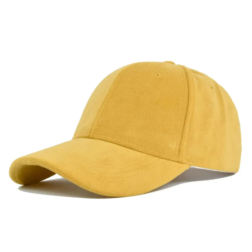 Caelis - Faux Suede Adjustable Baseball Cap