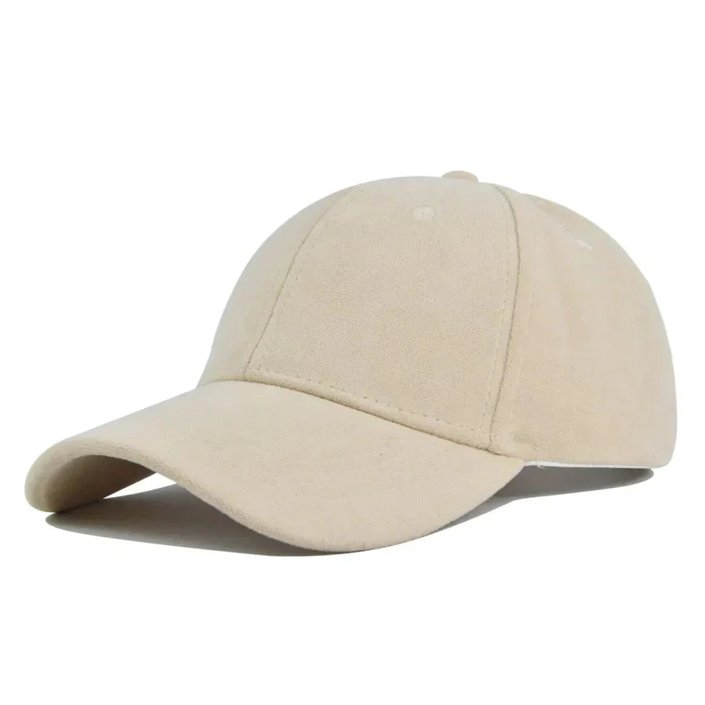 Caelis - Faux Suede Adjustable Baseball Cap