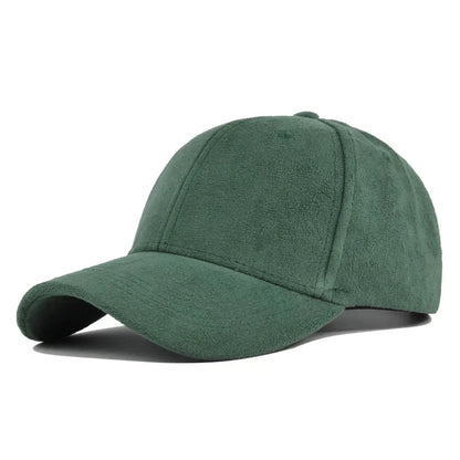 Caelis - Faux Suede Adjustable Baseball Cap