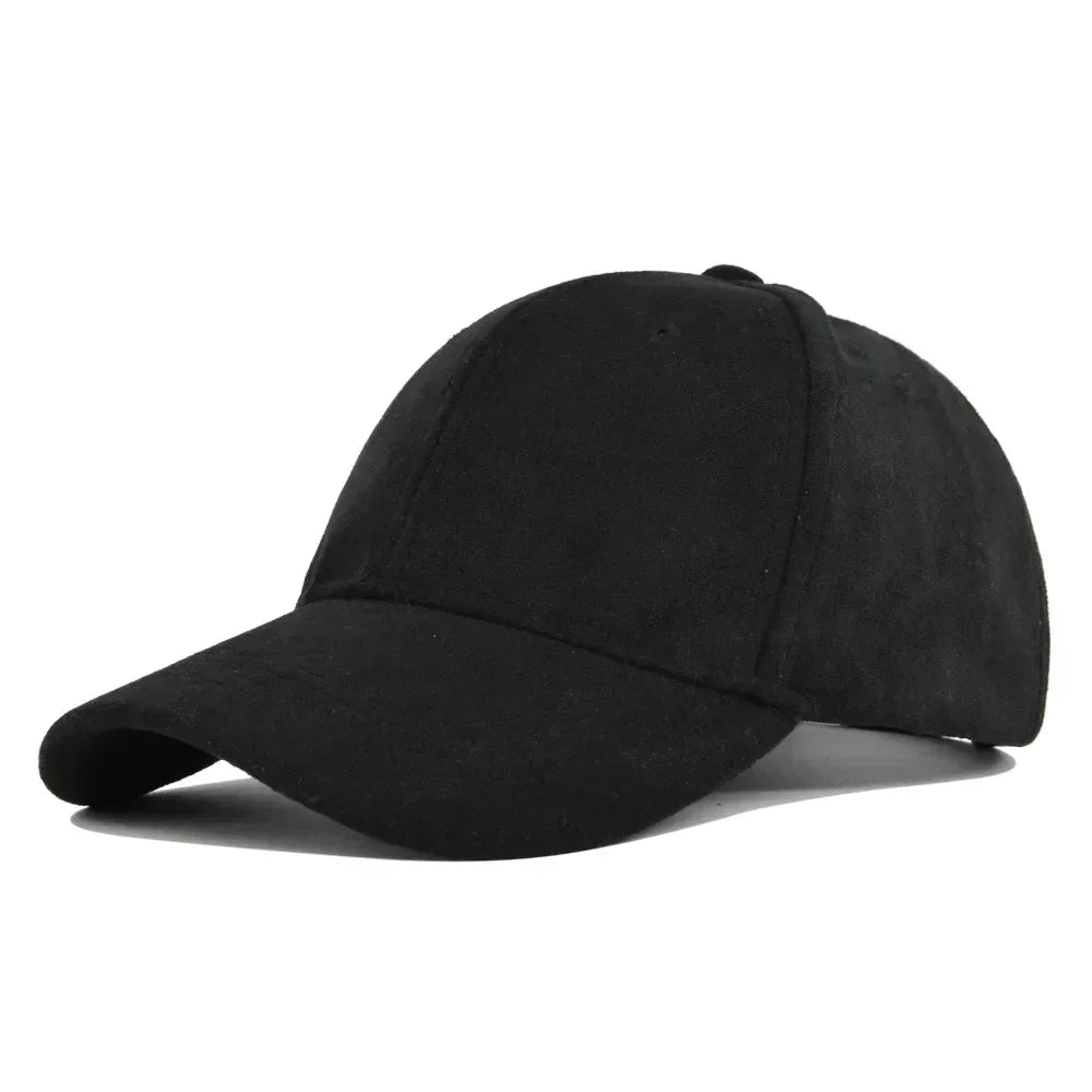 Caelis - Faux Suede Adjustable Baseball Cap
