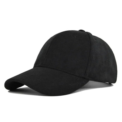 Caelis - Faux Suede Adjustable Baseball Cap