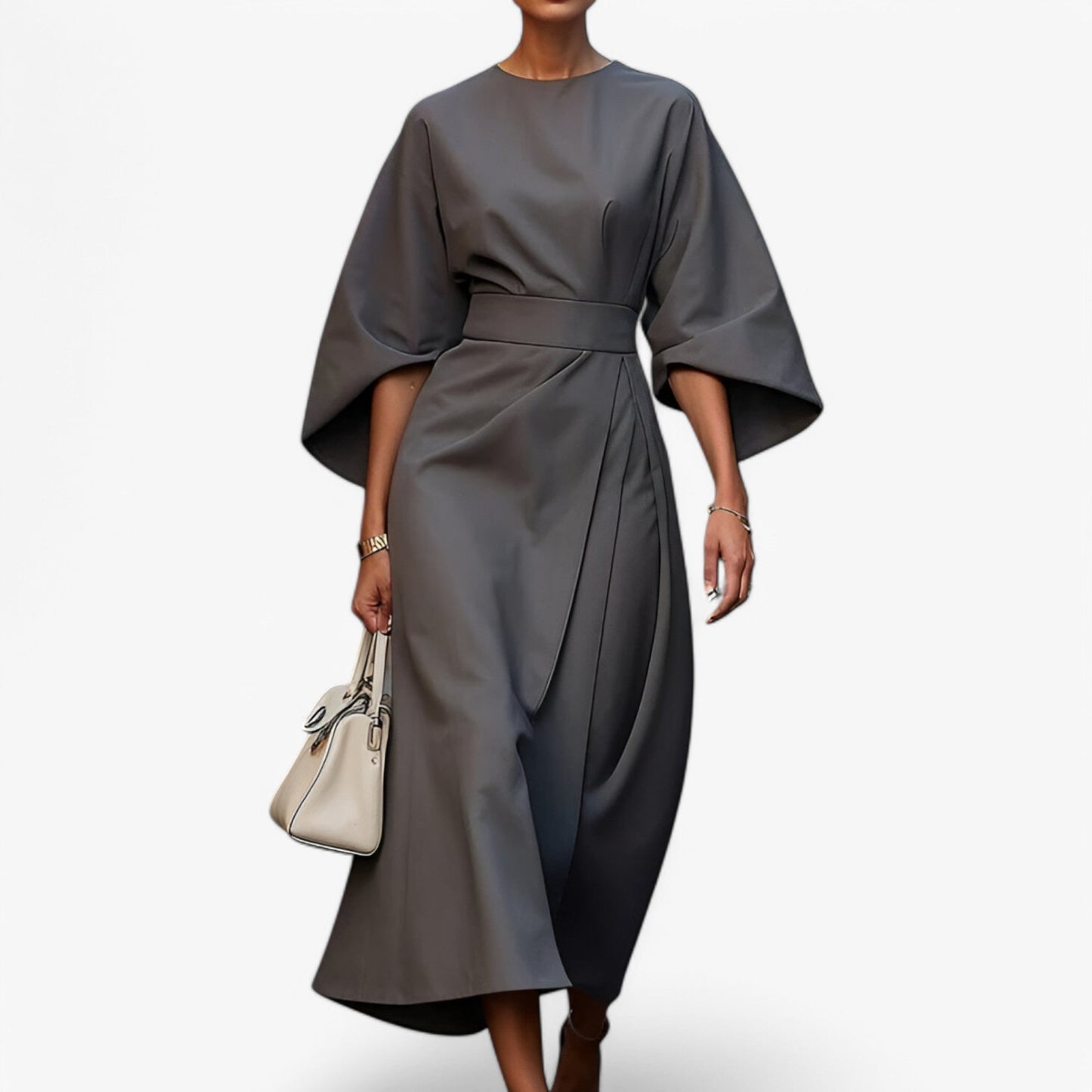 Asymmetrisches Kleid mit modernem und elegantem Schnitt Damen