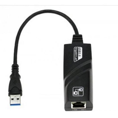 Usb 3.0 To Rj45 Ethernet Lan Network Adapter 1000Mbps Black