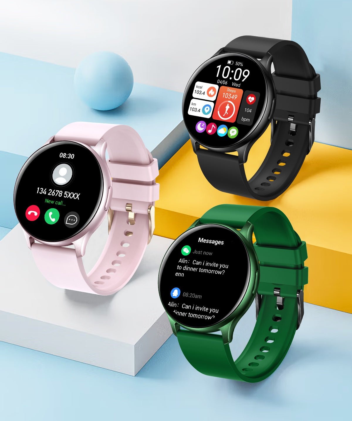 Okosóra és Fitneszkövető Bluetooth-tal - SmartVibe Pro