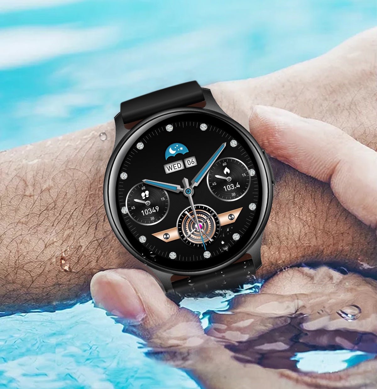 Smartwatch & Fitnesstracker met Bluetooth – SmartVibe Pro