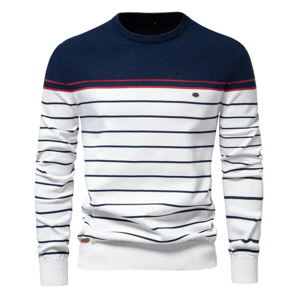 Sebastian | Herrenpullover mit Streifendesign