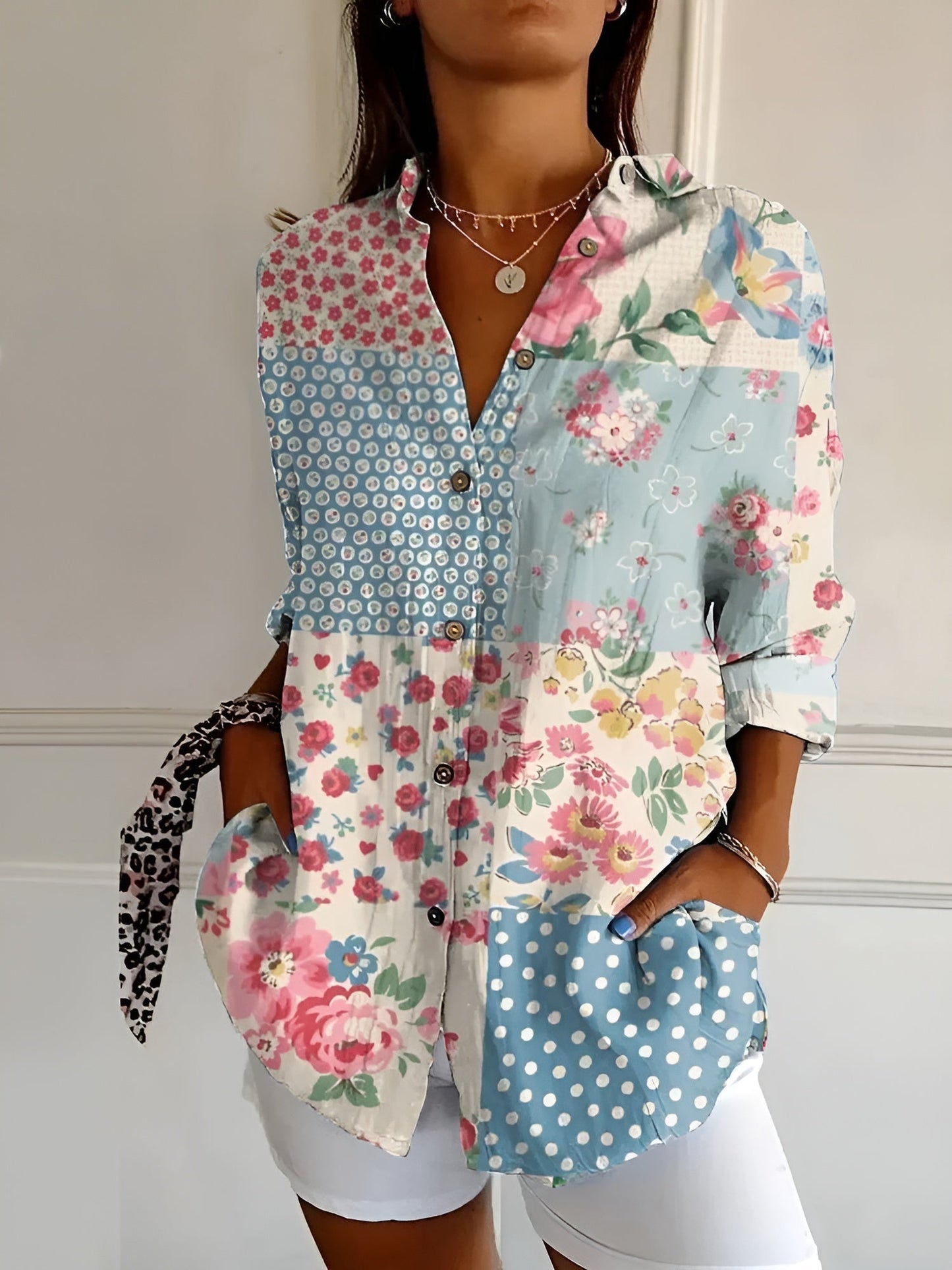 Duval Paris™ | Chemisier floral fluide