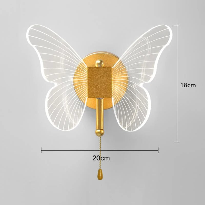 Elira Fléur | Pendelleuchte mit zartem Schmetterlings-Design