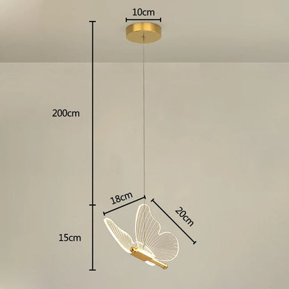 Elira Fléur | Pendelleuchte mit zartem Schmetterlings-Design