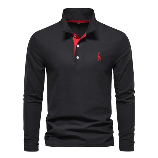 Evren - Mens Long Sleeve Polo Shirt