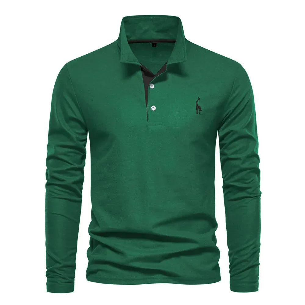 Evren - Mens Long Sleeve Polo Shirt
