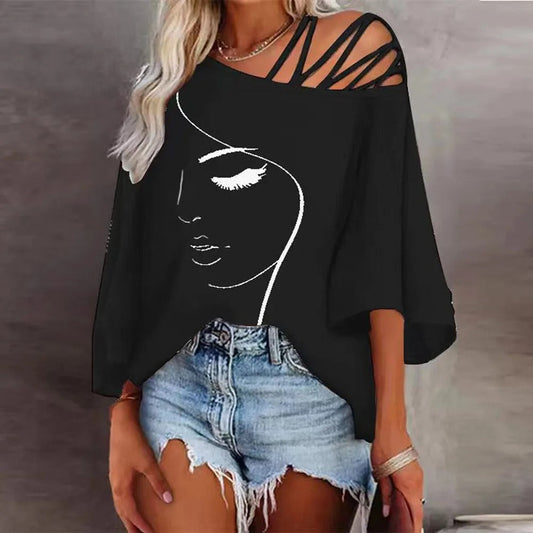 Liora | Printed Women’s Shirt | Graphic Tees | Women’s Casual Printed T-Shirt Short Sleeve Relaxed Fit Everyday Wear