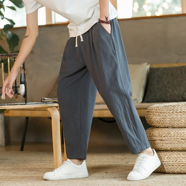 Meno | Pantalones de Verano de Corte Relajado
