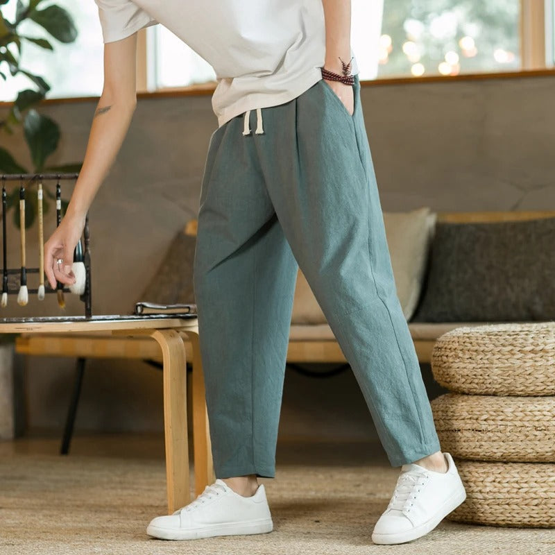 Meno | Pantalones de Verano de Corte Relajado