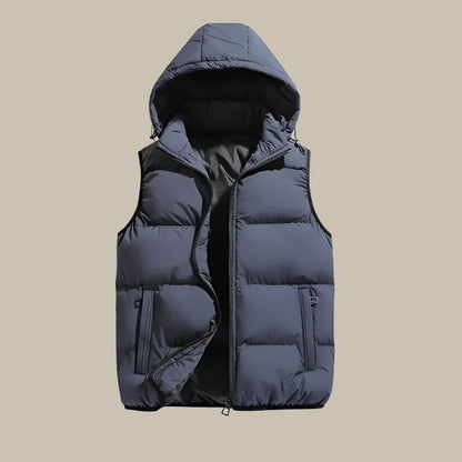 Men's Sleeveless Vests Jacket with Hooded