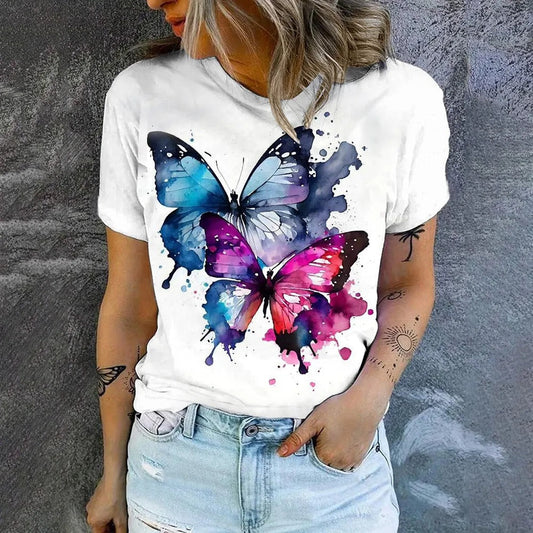 Ismira | Dames-T-shirt met korte mouwen – casual, losse pasvorm, lichtgewicht en ademend