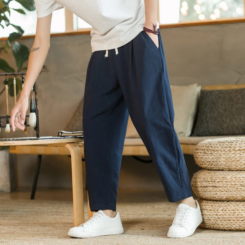 Meno | Pantalones de Verano de Corte Relajado