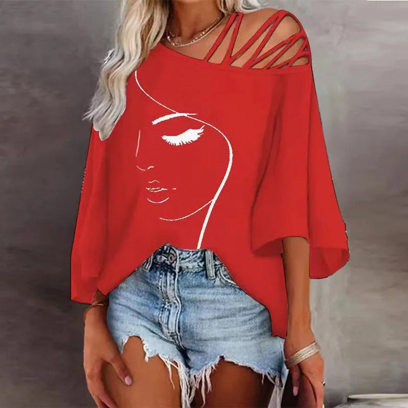 Liora | Printed Women’s Shirt | Graphic Tees | Women’s Casual Printed T-Shirt Short Sleeve Relaxed Fit Everyday Wear