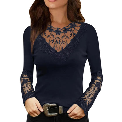 Blouse femme en polyester extensible