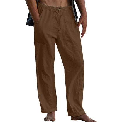 Men’s Cotton Linen Trousers | Relaxed Fit Summer Wear