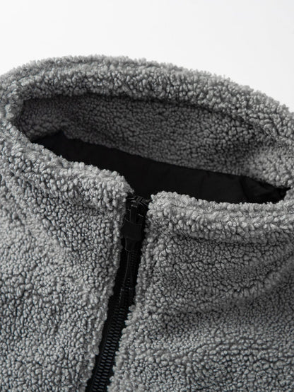 Velira Coats & Jackets Spalvų Bloko Teddy Zip-Up Striukė