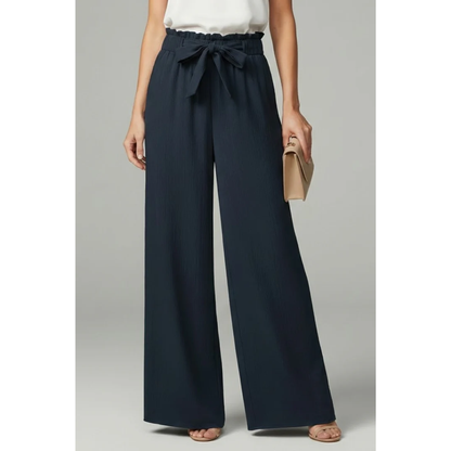 Vina | Damen Palazzo Hose Für Alltag Mit Gürtel