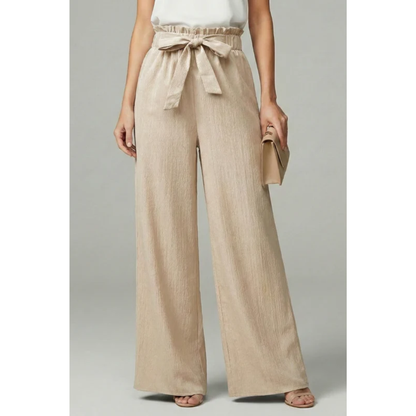 Vina | Damen Palazzo Hose Für Alltag Mit Gürtel