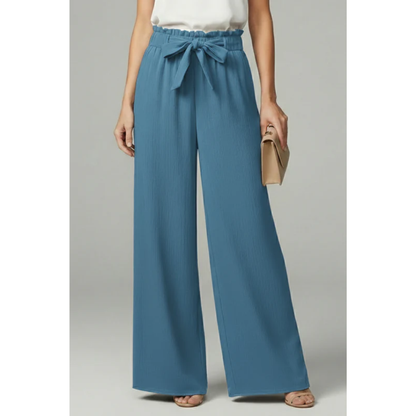 Vina | Damen Palazzo Hose Für Alltag Mit Gürtel