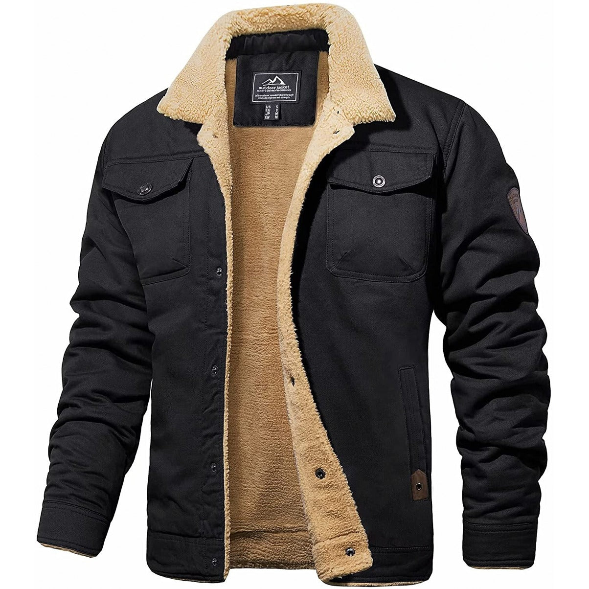 Vintage Men's Bomber Jacket - Victor-Black-S-State of Style