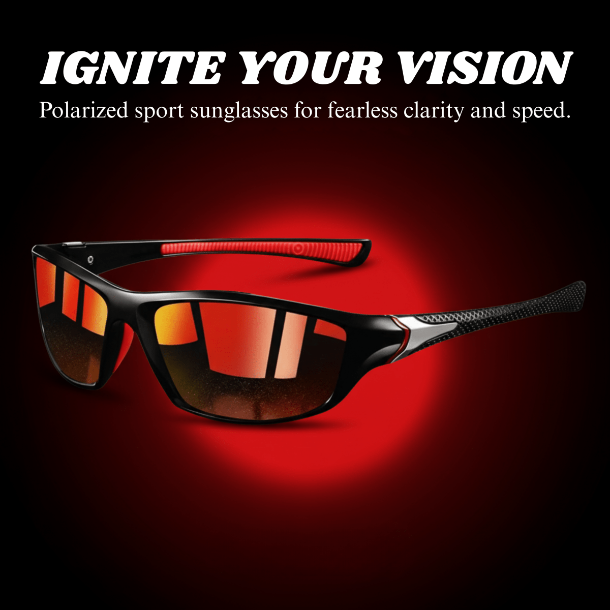 VISIONEDGE – Gepolariseerde Zonnebril met UV400 Bescherming & Rubber Grip