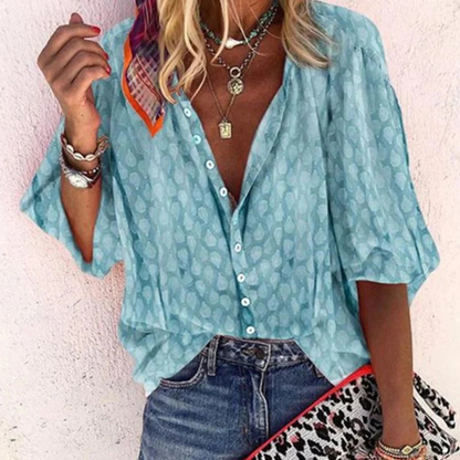 Waltraud | Damen Bluse Mit Print