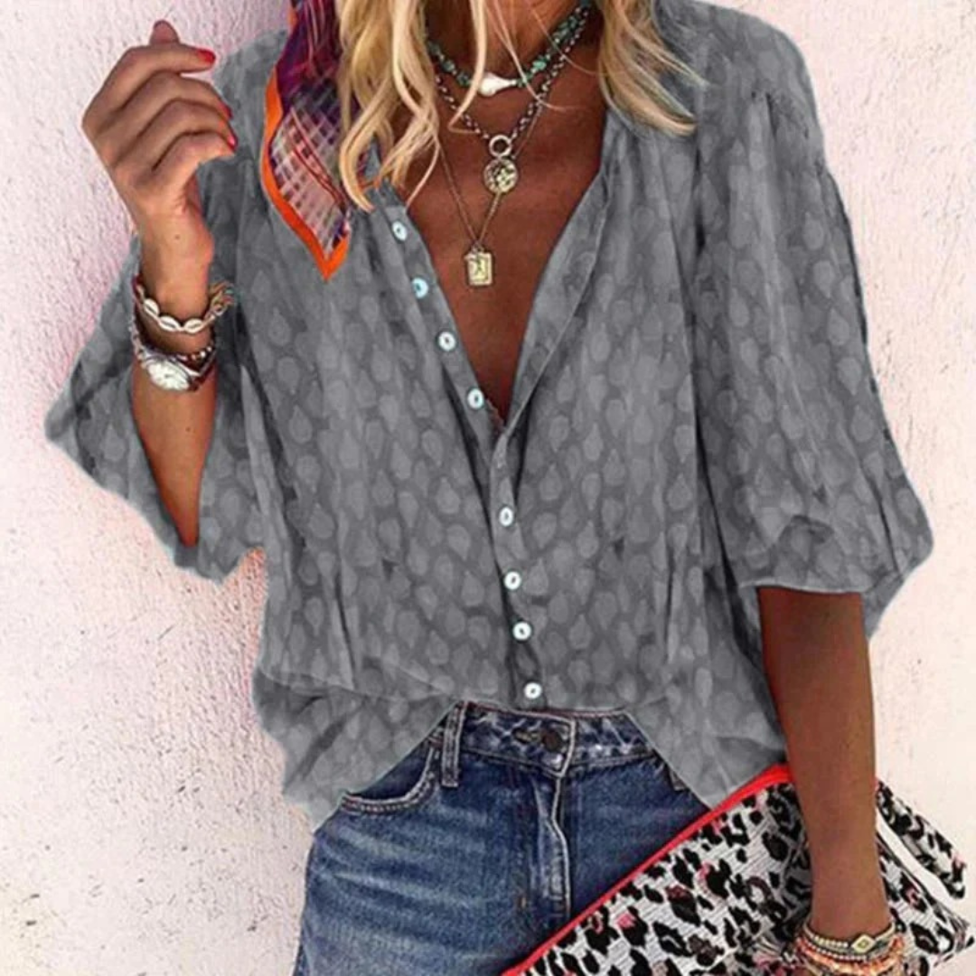 Waltraud | Damen Bluse Mit Print