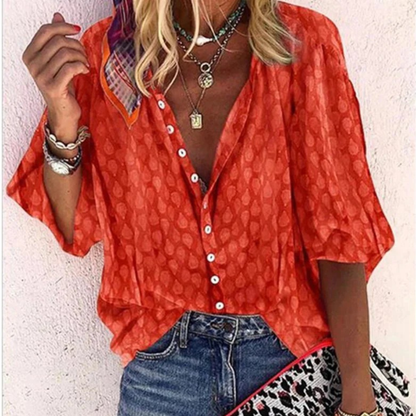 Waltraud | Damen Bluse Mit Print