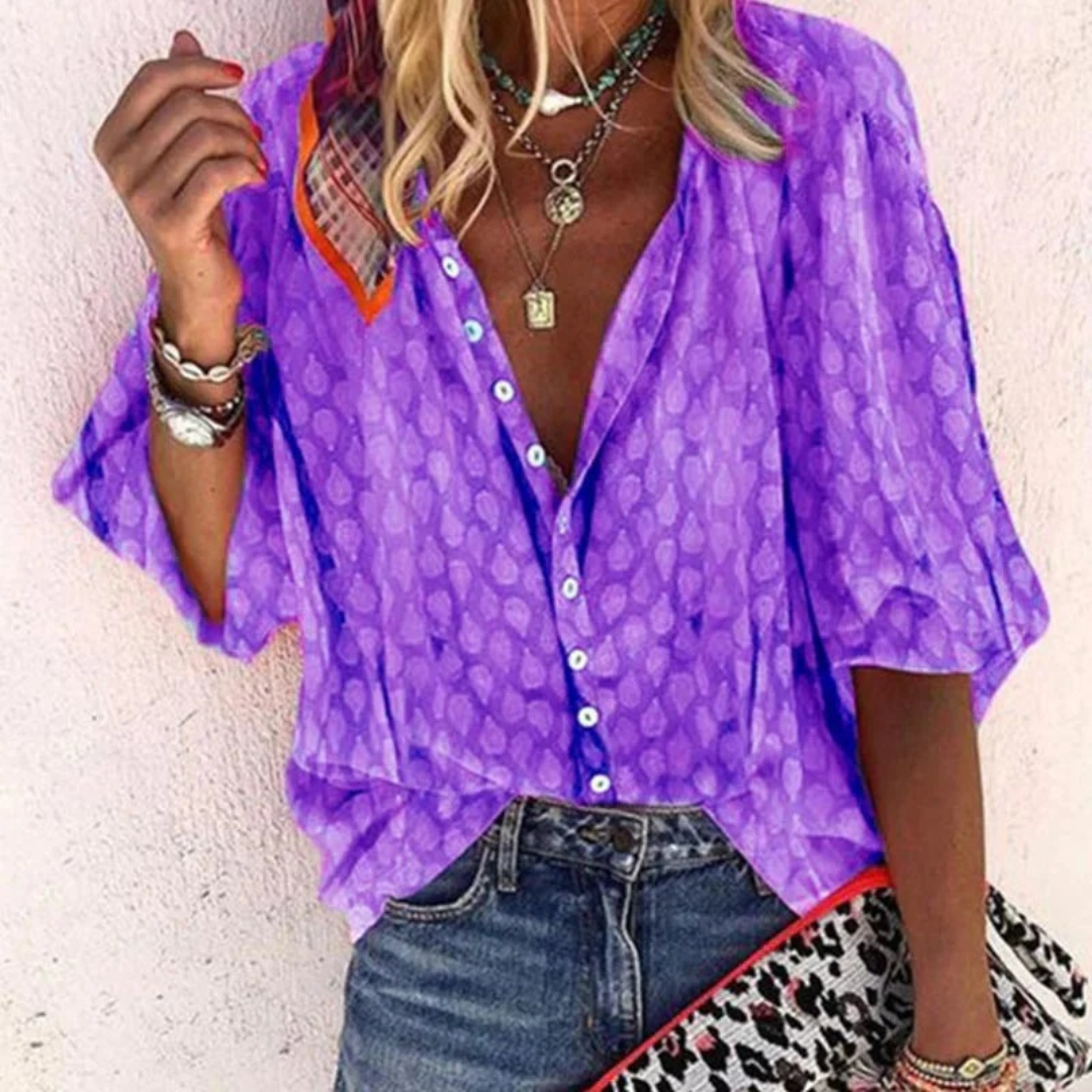 Waltraud | Damen Bluse Mit Print