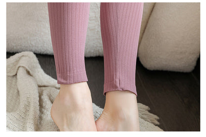 WARM THERMO UNDERGOING SET - SHAPING THERMAL CLOTHING FOR WOMEN-1 Set Silver-Nora Luxe